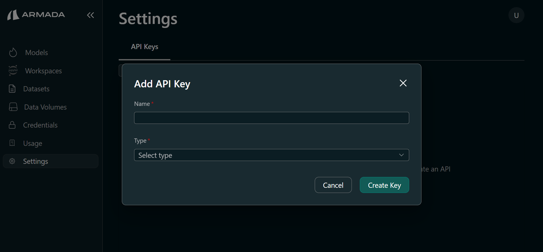 AI Studio Models page with Add API Key button