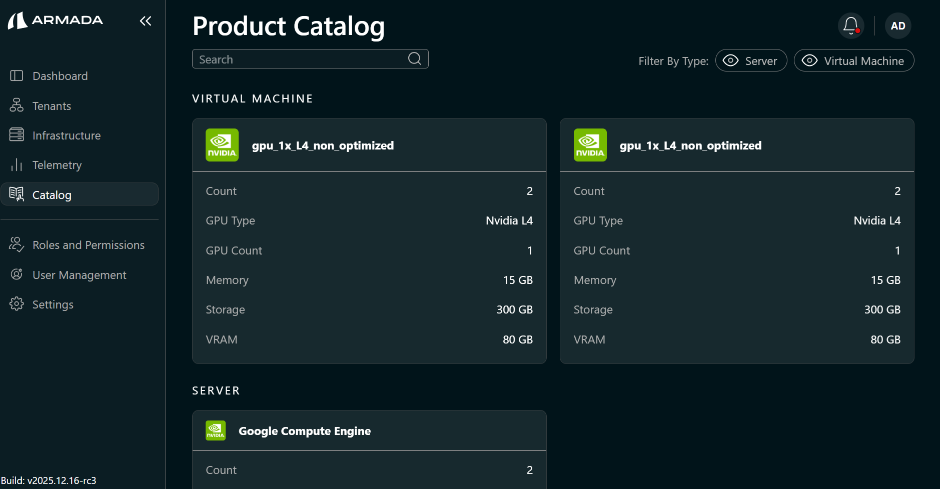 Catalog — overview