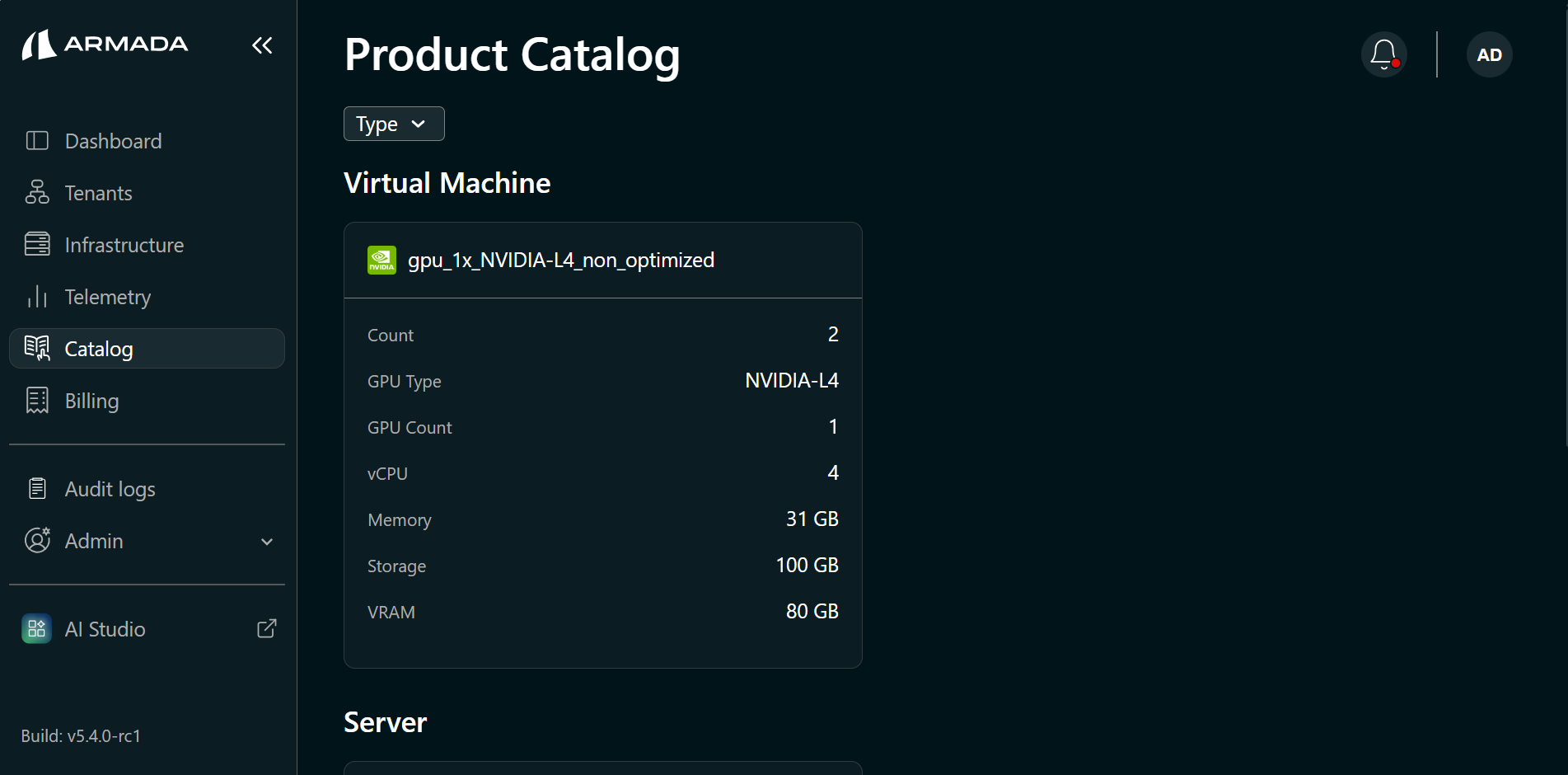 Catalog — overview