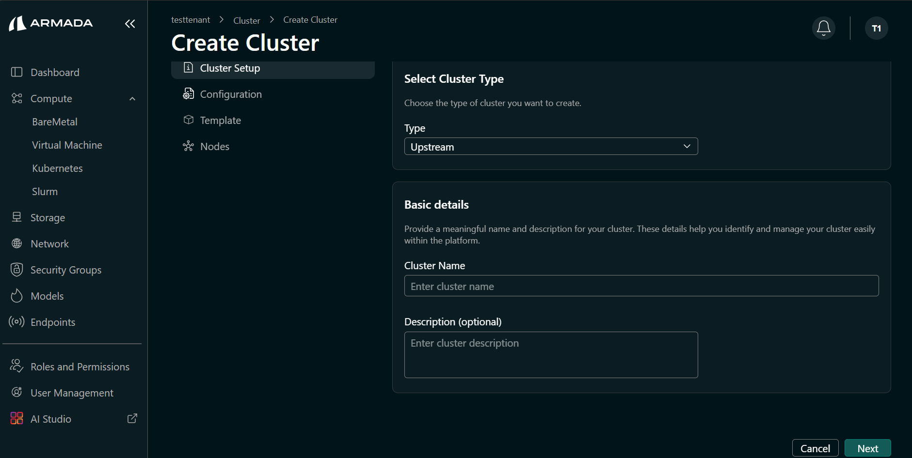 Cluster Basic Info