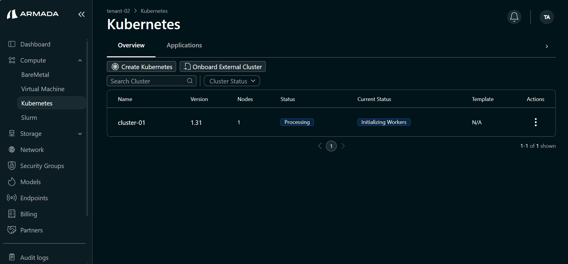 Cluster Initialize Worker State