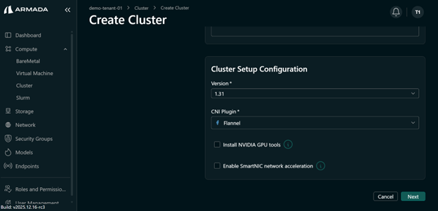 Fill Cluster CNI Plugin