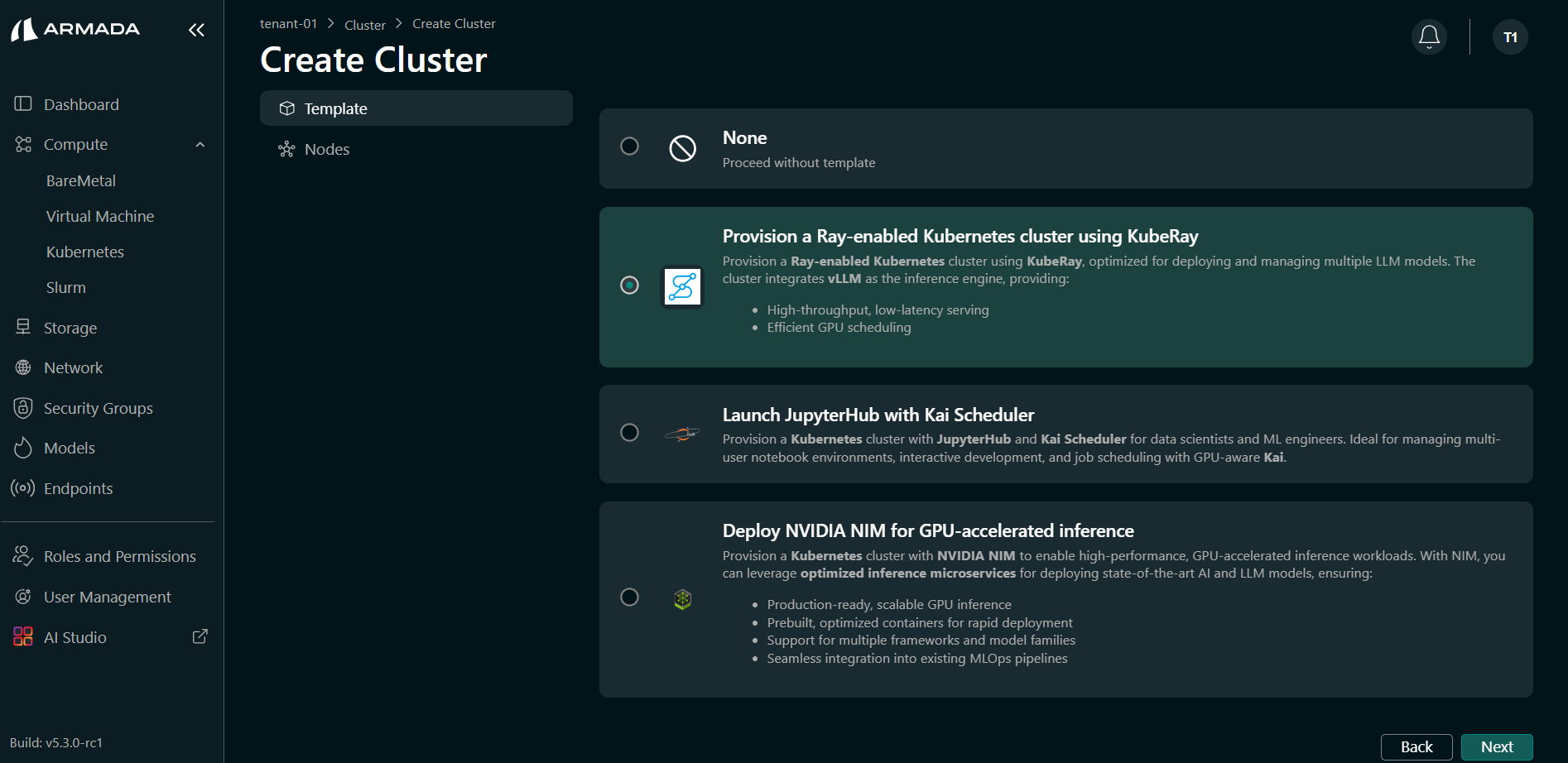 Cluster Template