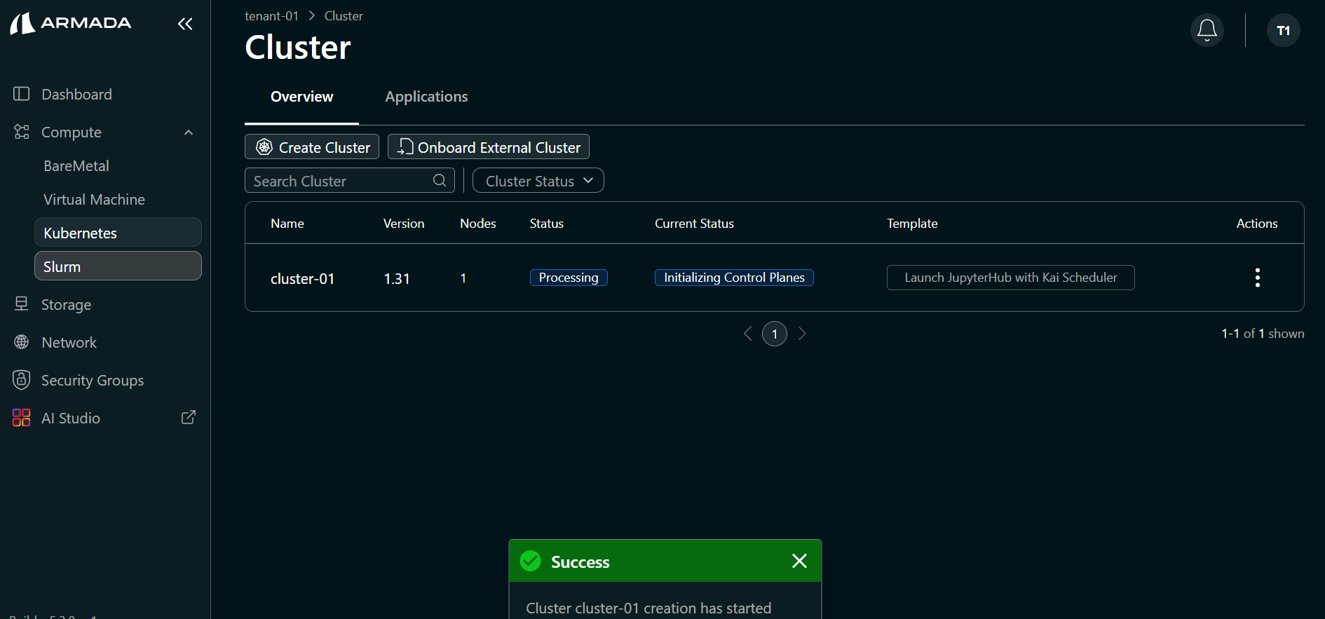 Cluster Process State