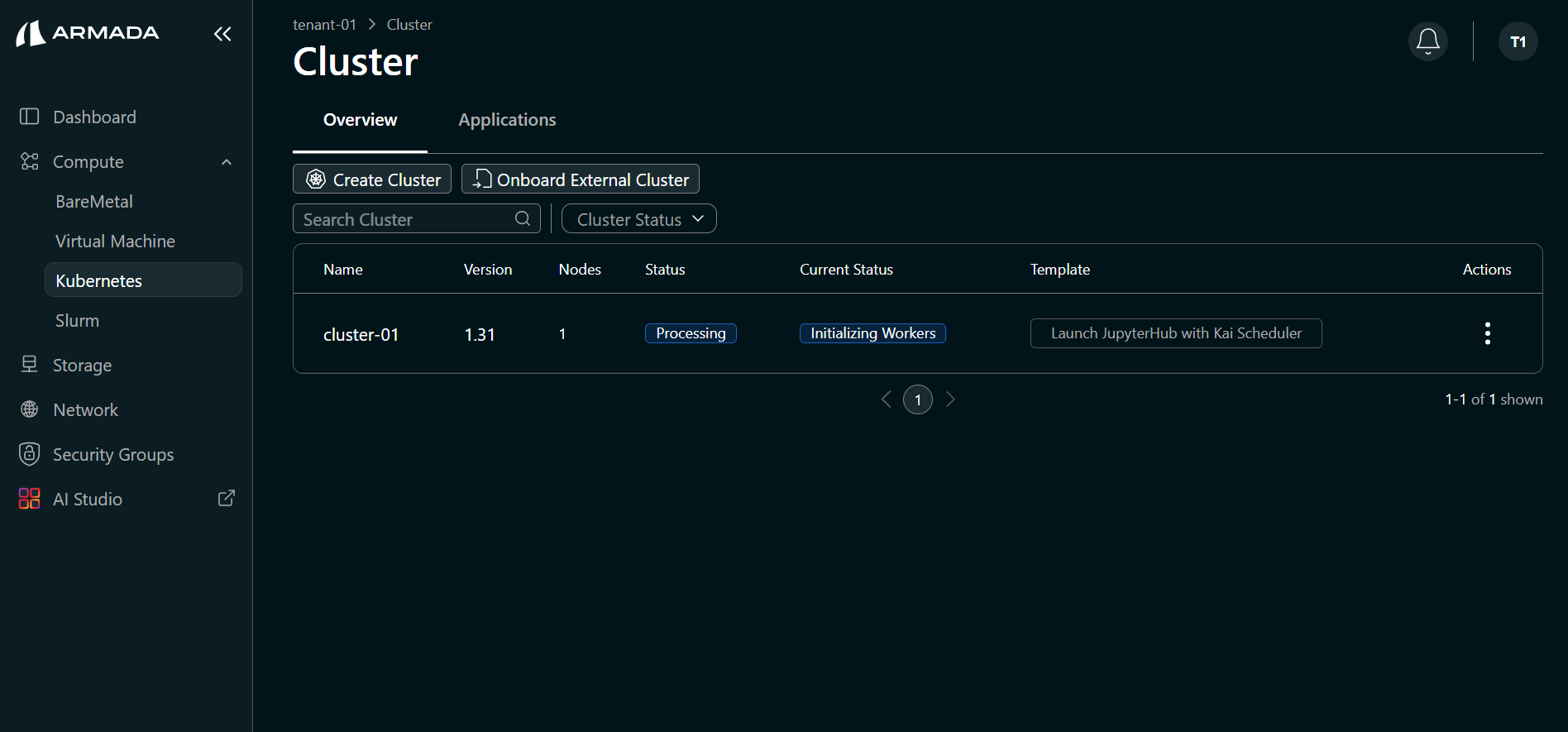 Cluster Initialize State
