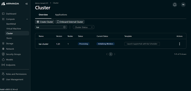 Cluster Initialize State