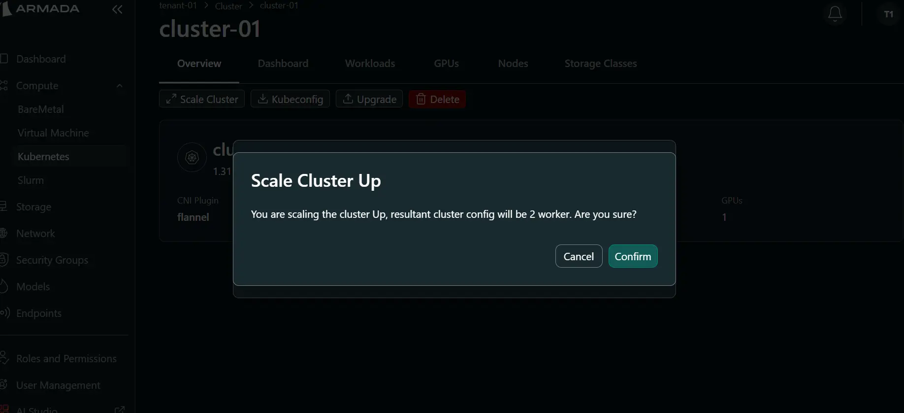 Scale Up Confirmation