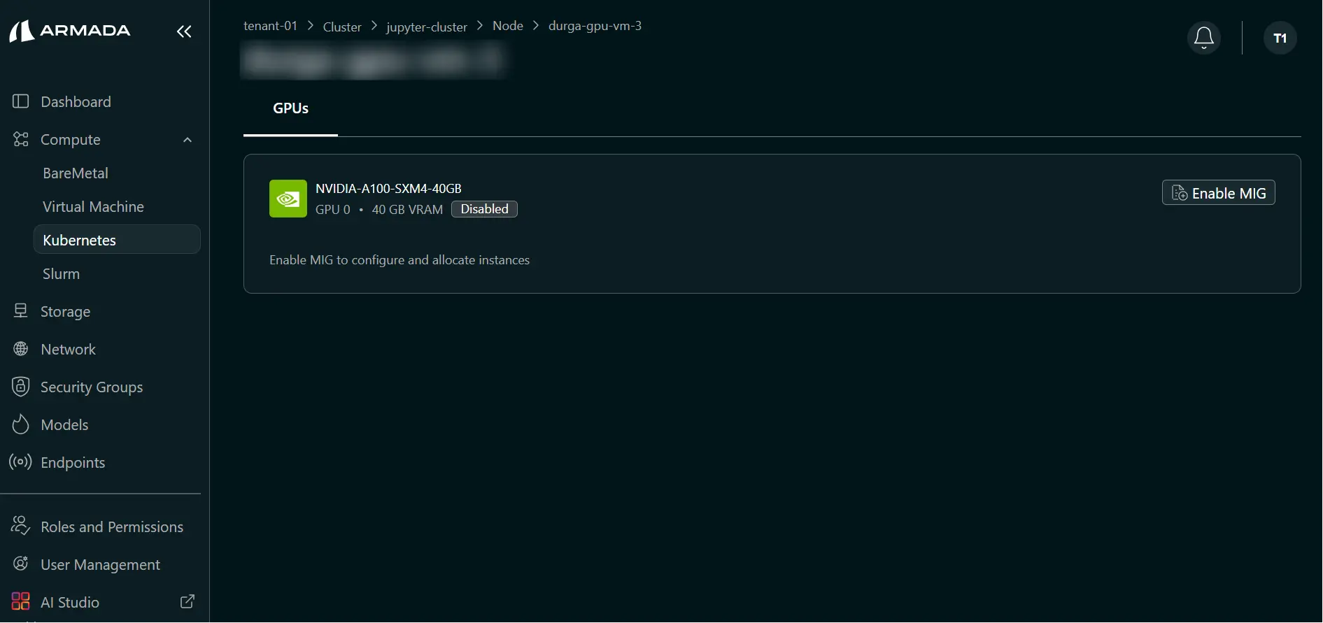Disable MIG Success State