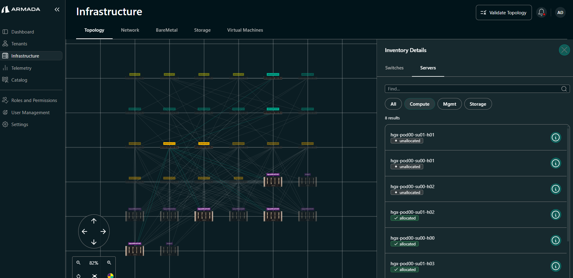 Compute nodes under Compute tab