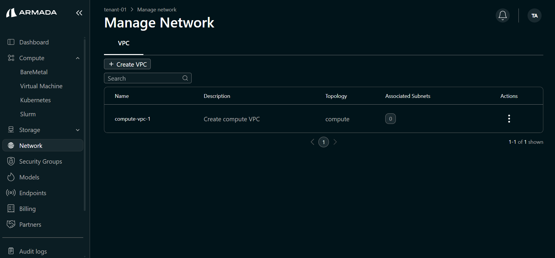 Compute VPC Created