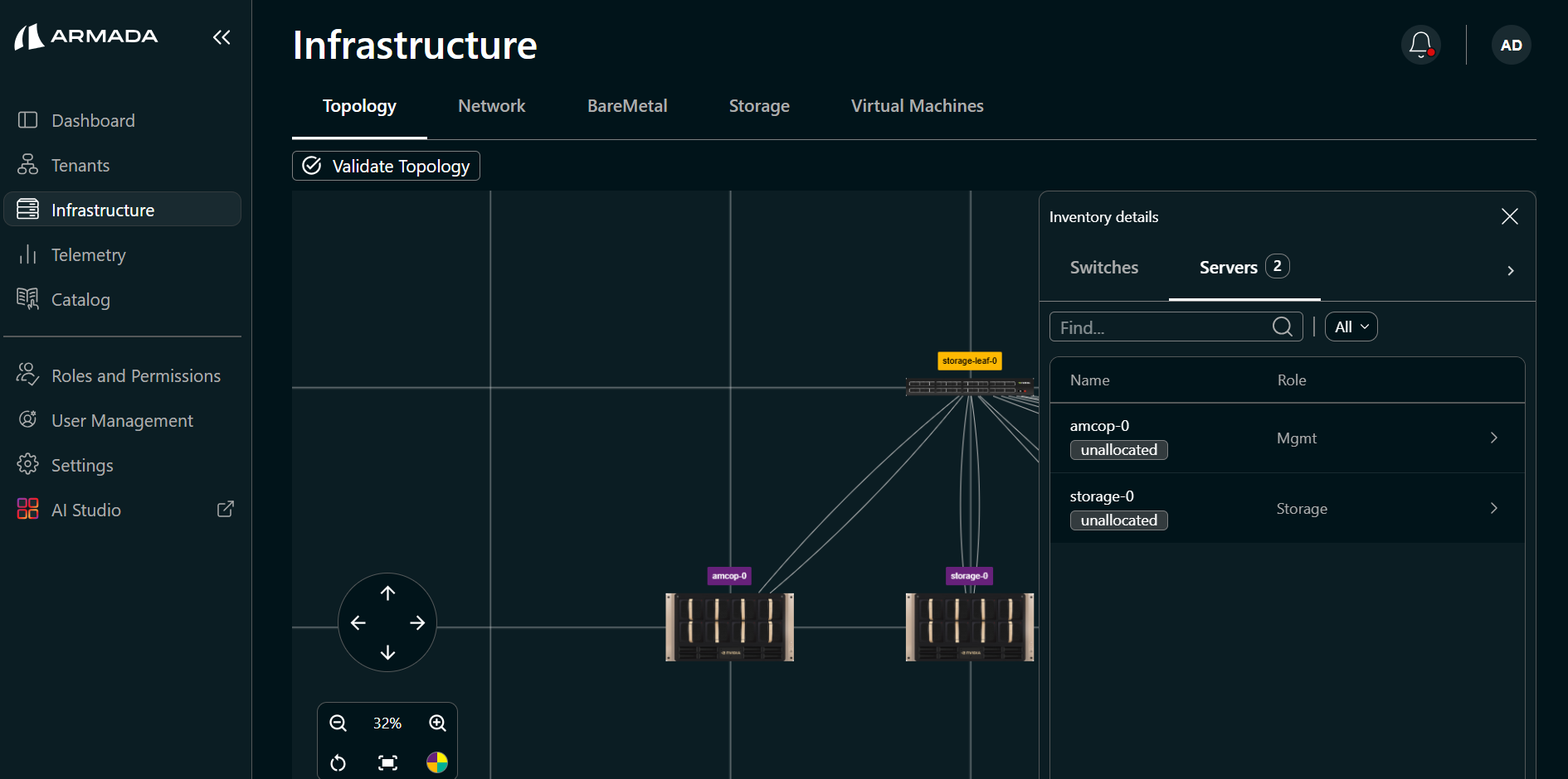 OOB subnet and credentials input