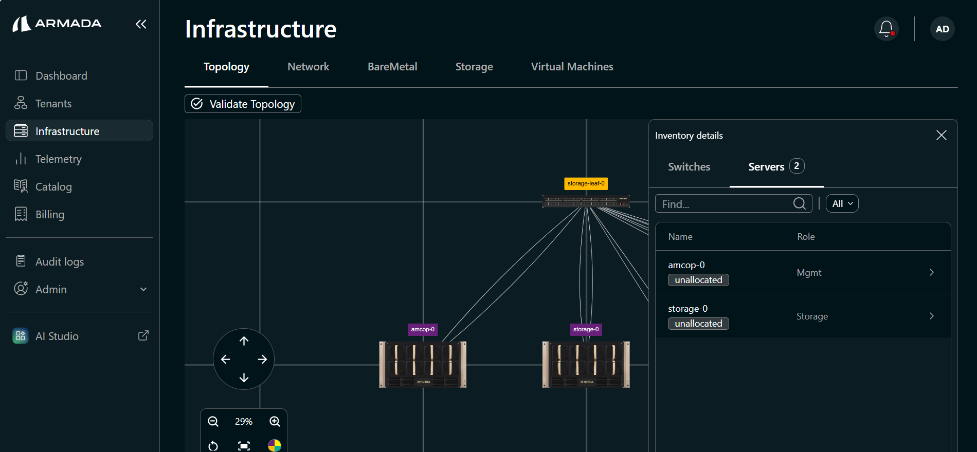 Topology discovery in progress