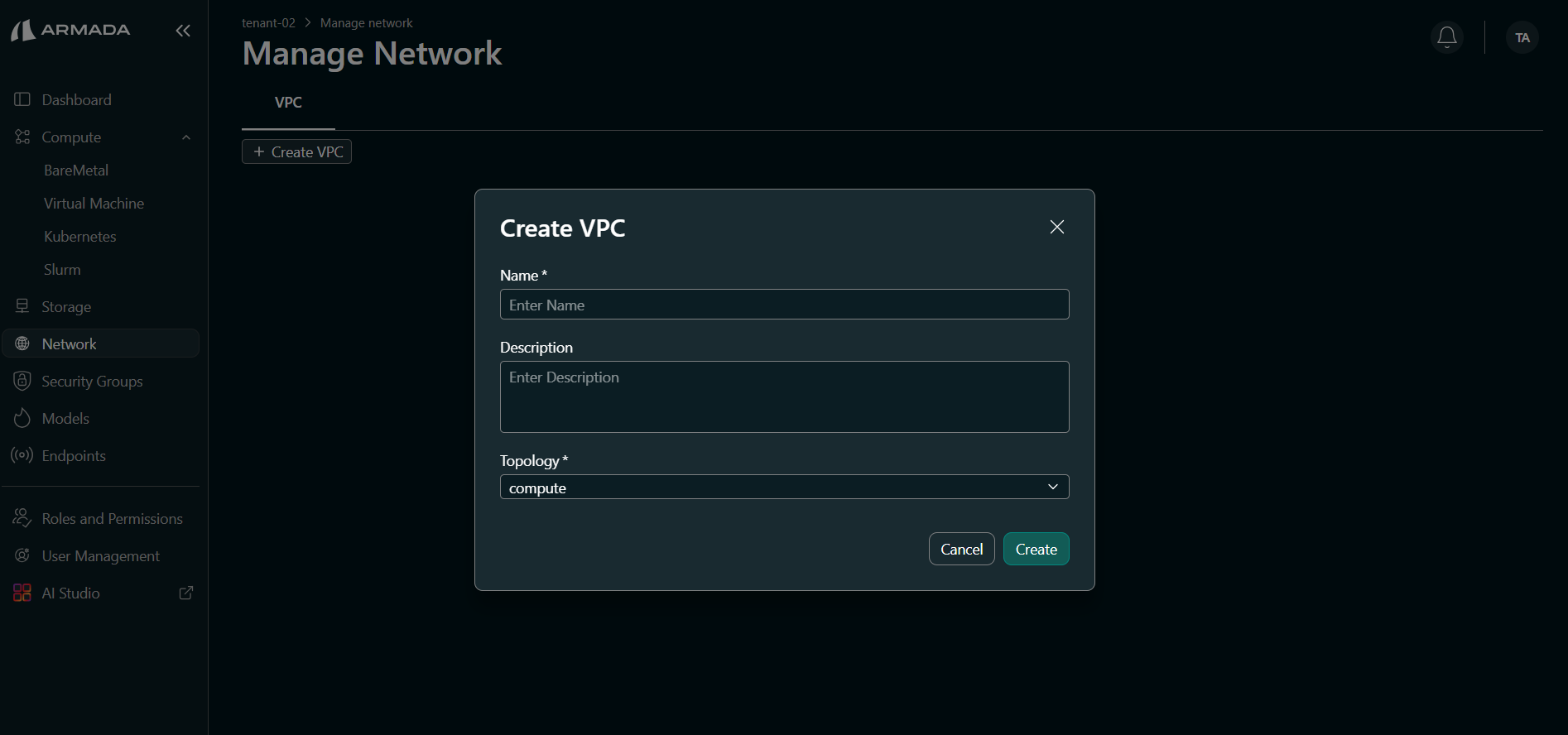Create Compute VPC