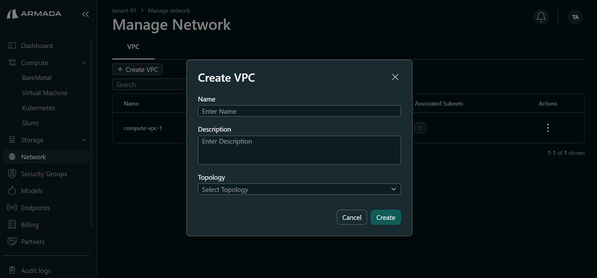 Create Converged VPC