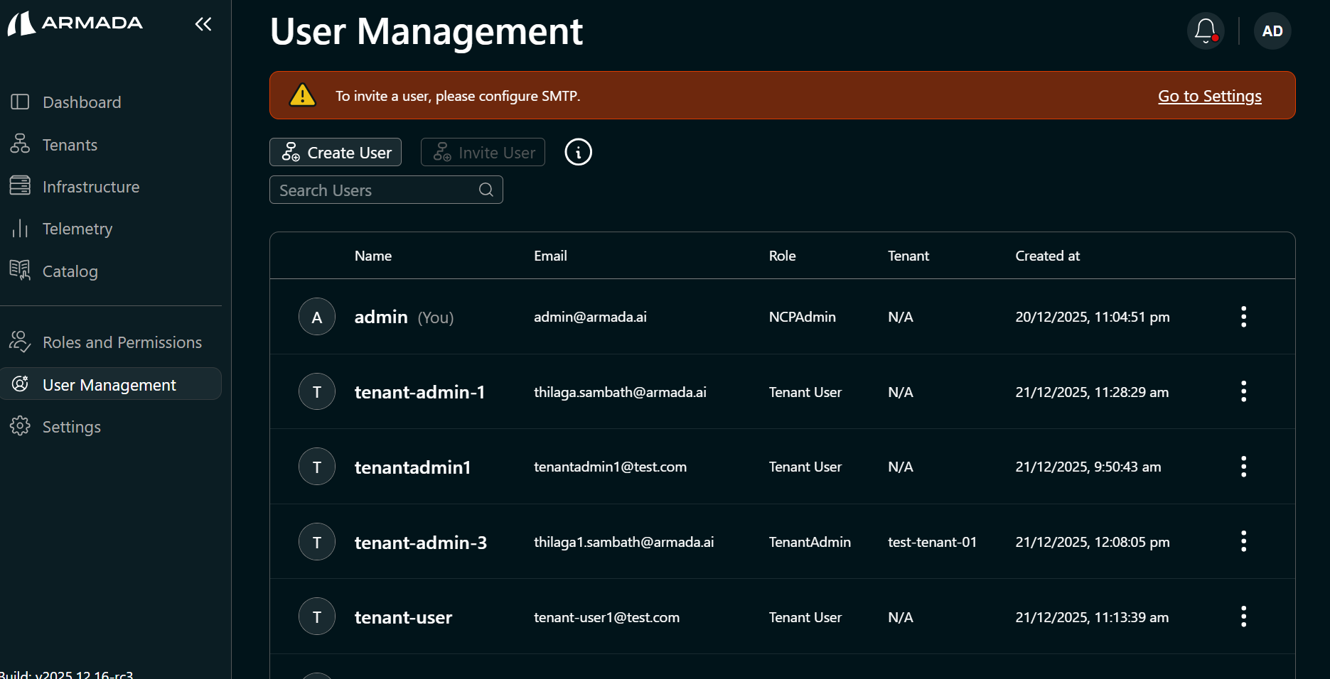 User Management — Create User