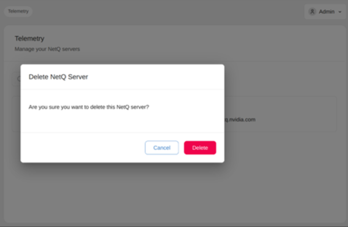 Deboard NetQ — confirmation