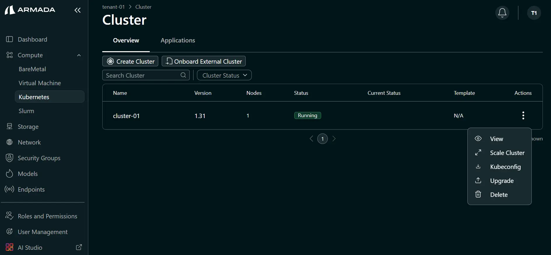 Delete Cluster