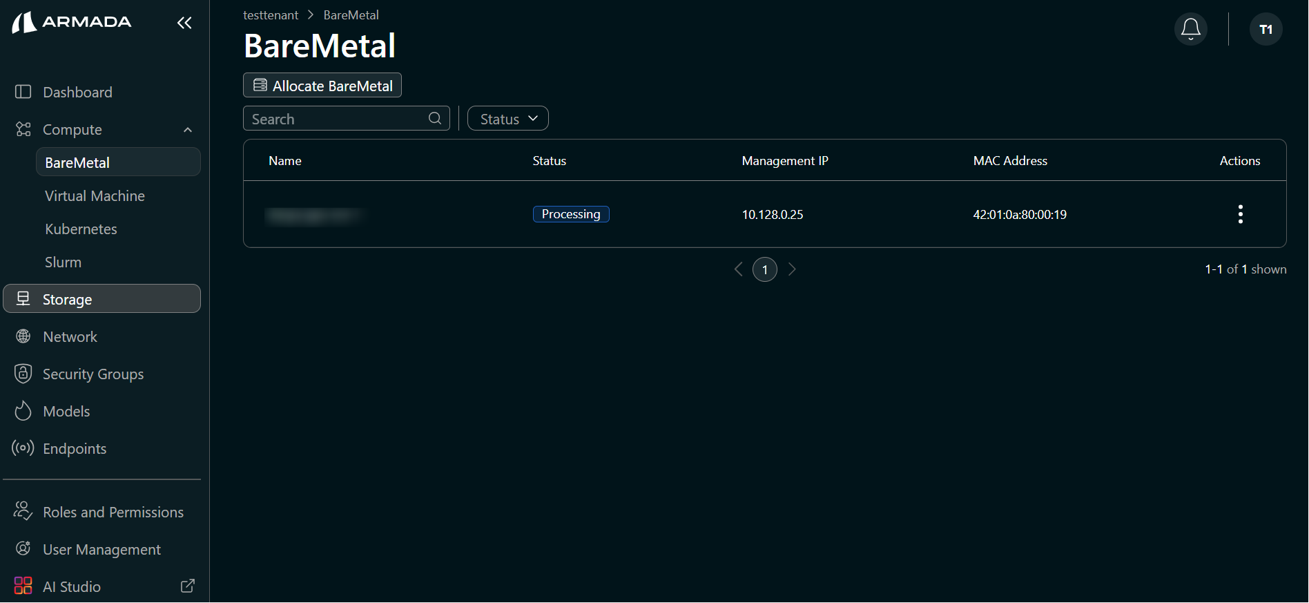 Deallocate BM Process