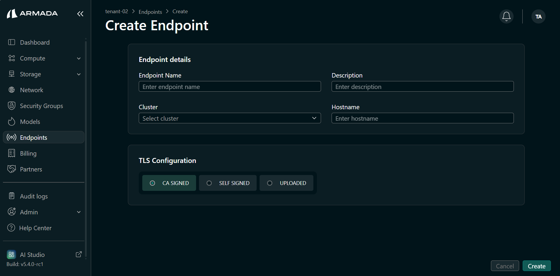 JupyterHub Endpoint Configuration