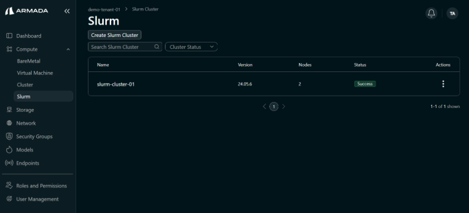 Success Slurm Cluster