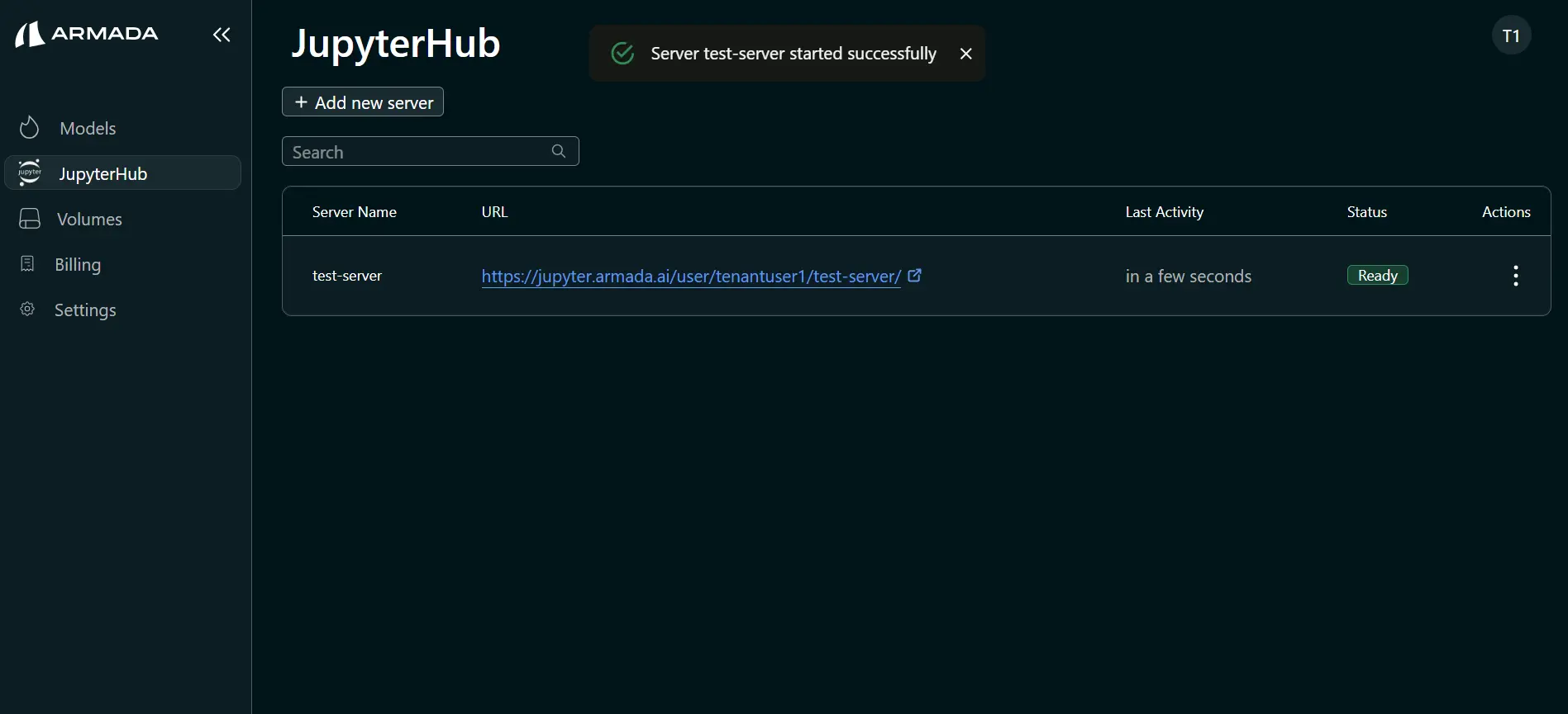 GPU JupyterHub Server Status