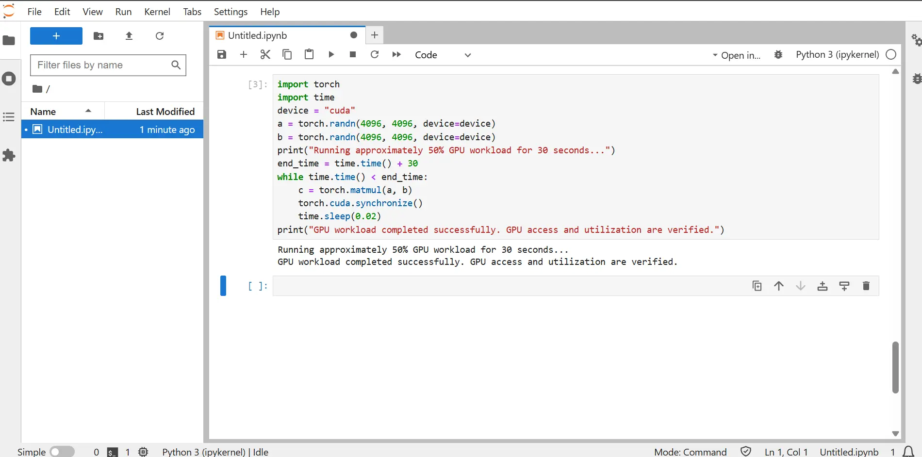 GPU JupyterHub Usage Script