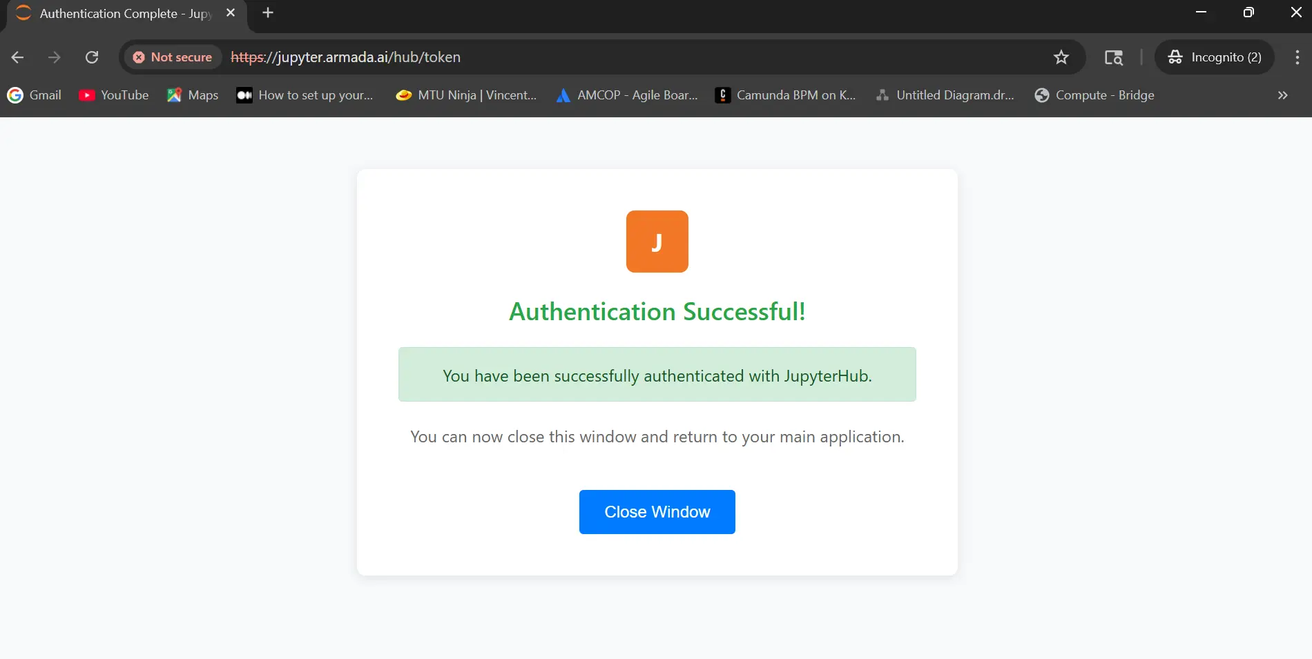 Authentication Successful