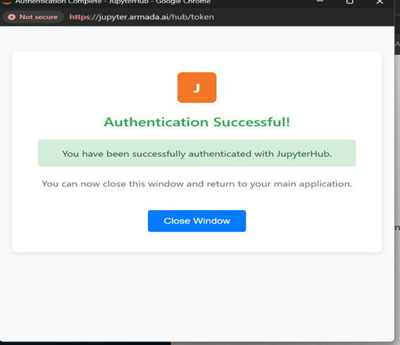 Authentication Successful