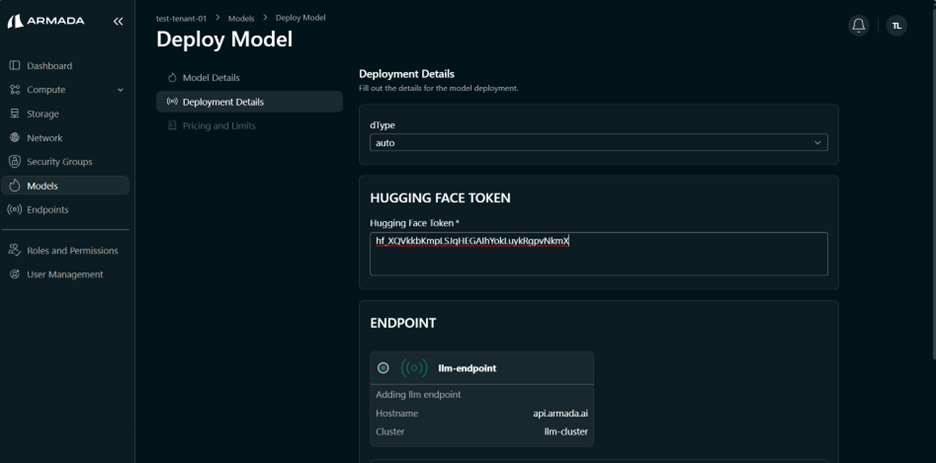 Configure Model Endpoint