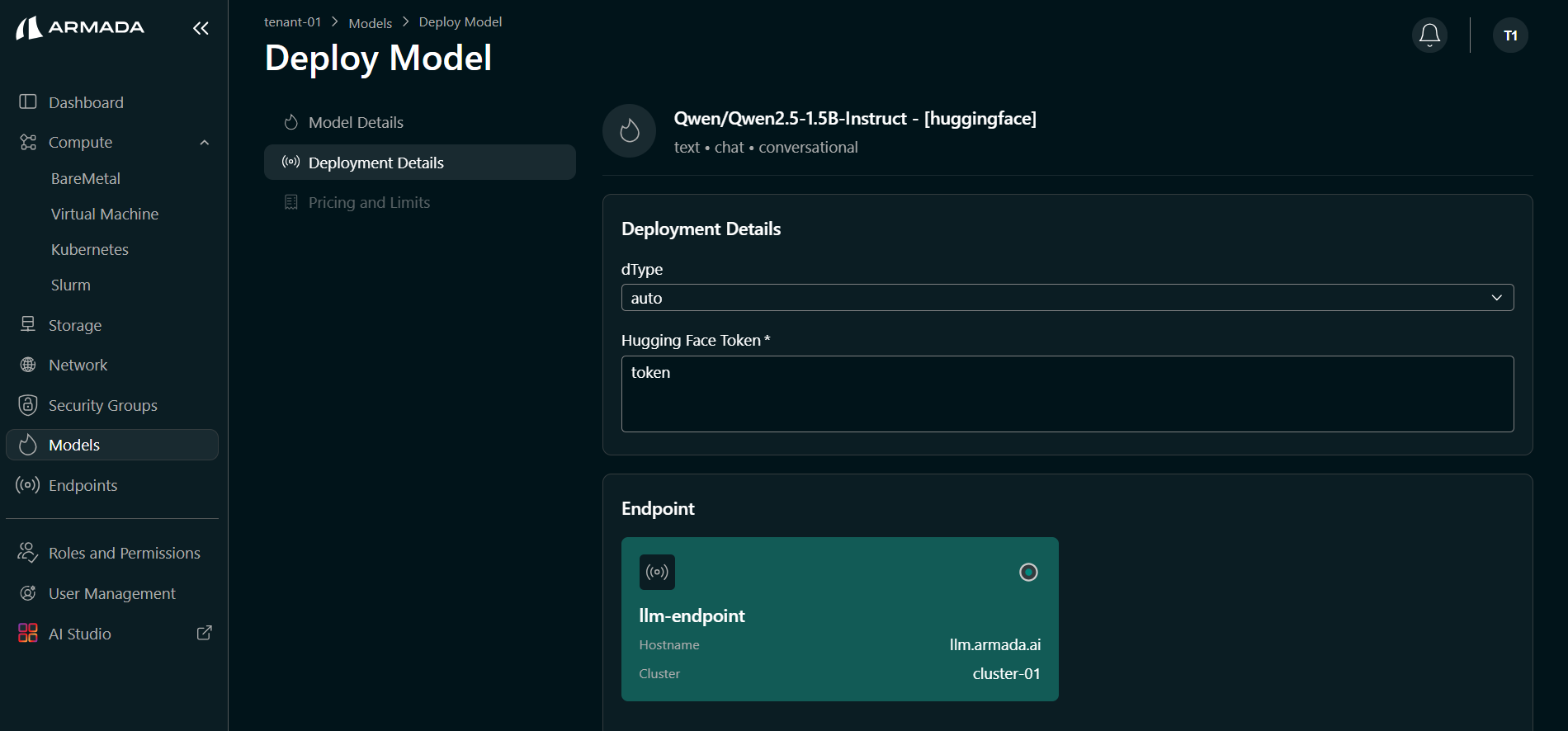 Configure Model Endpoint