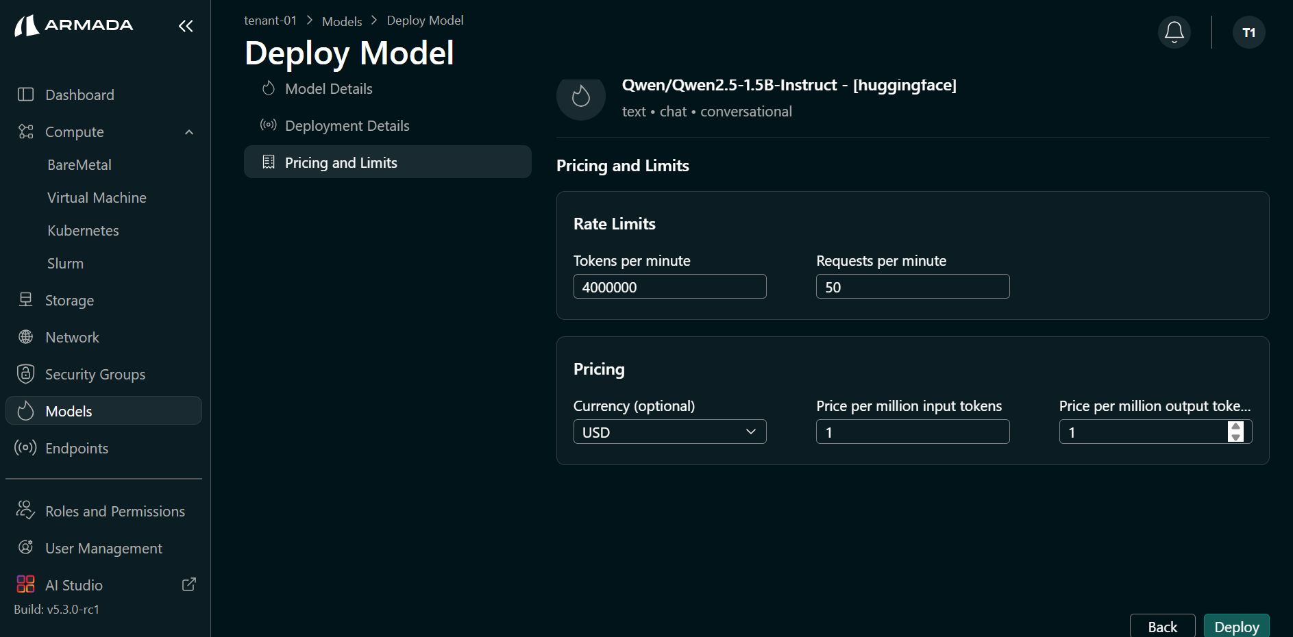 Model Rate LimitGPU