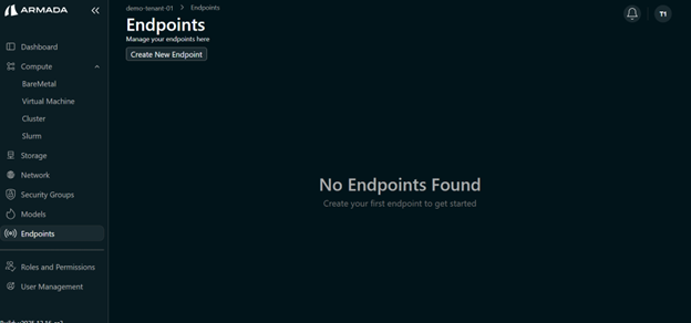 Endpoints Page