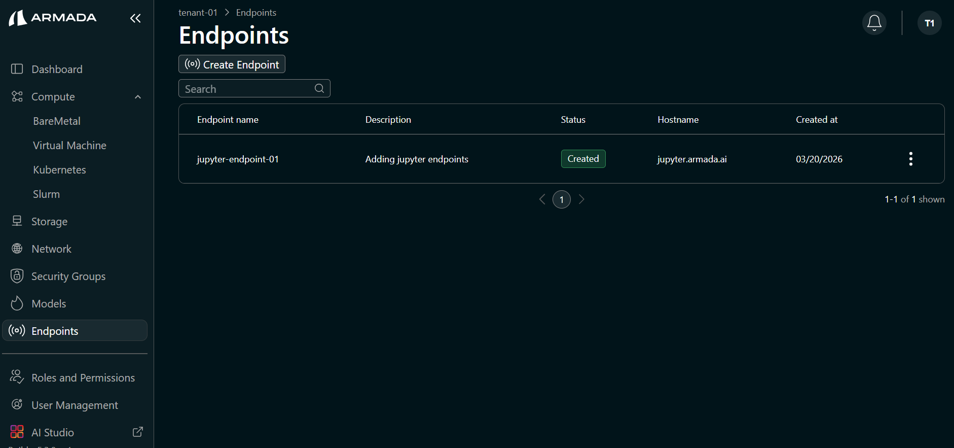 Create JupyterHub Endpoint
