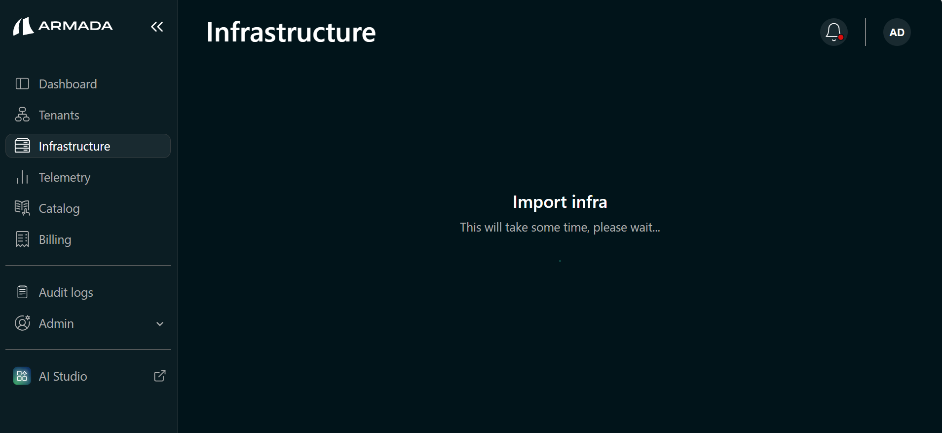 Import in progress