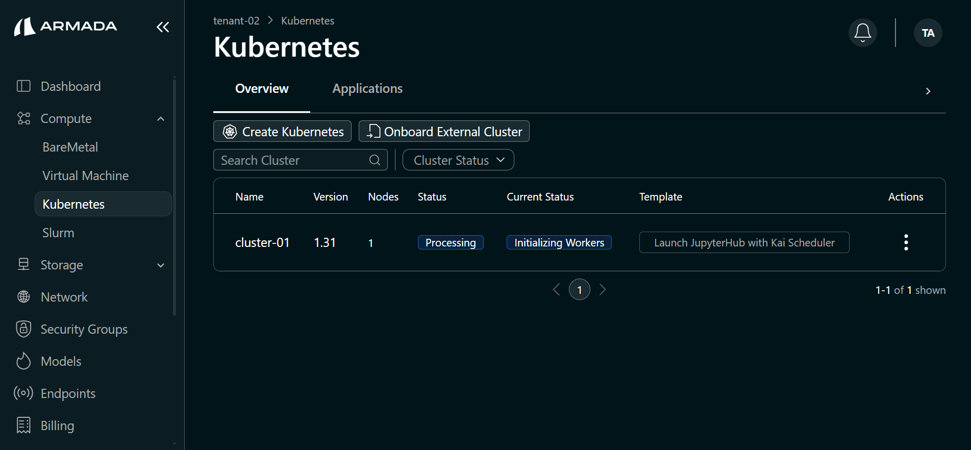 Cluster Initialize State