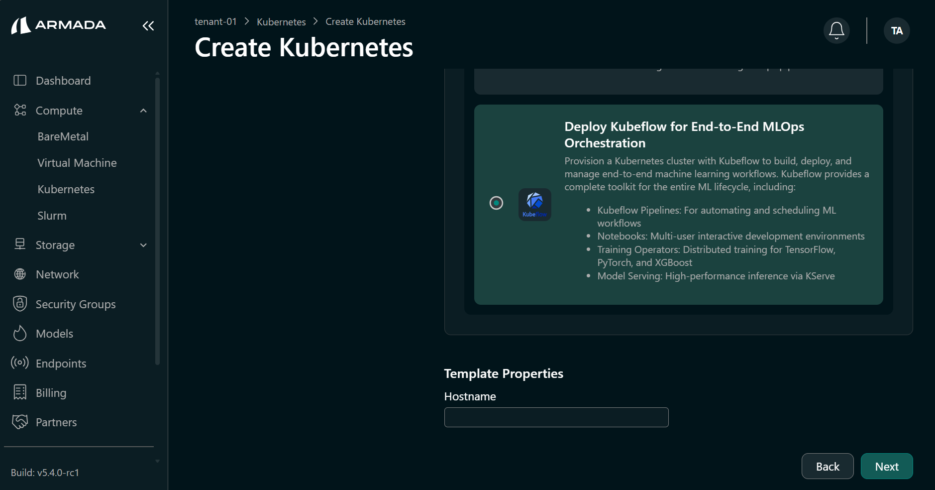 Select Cluster Nodes