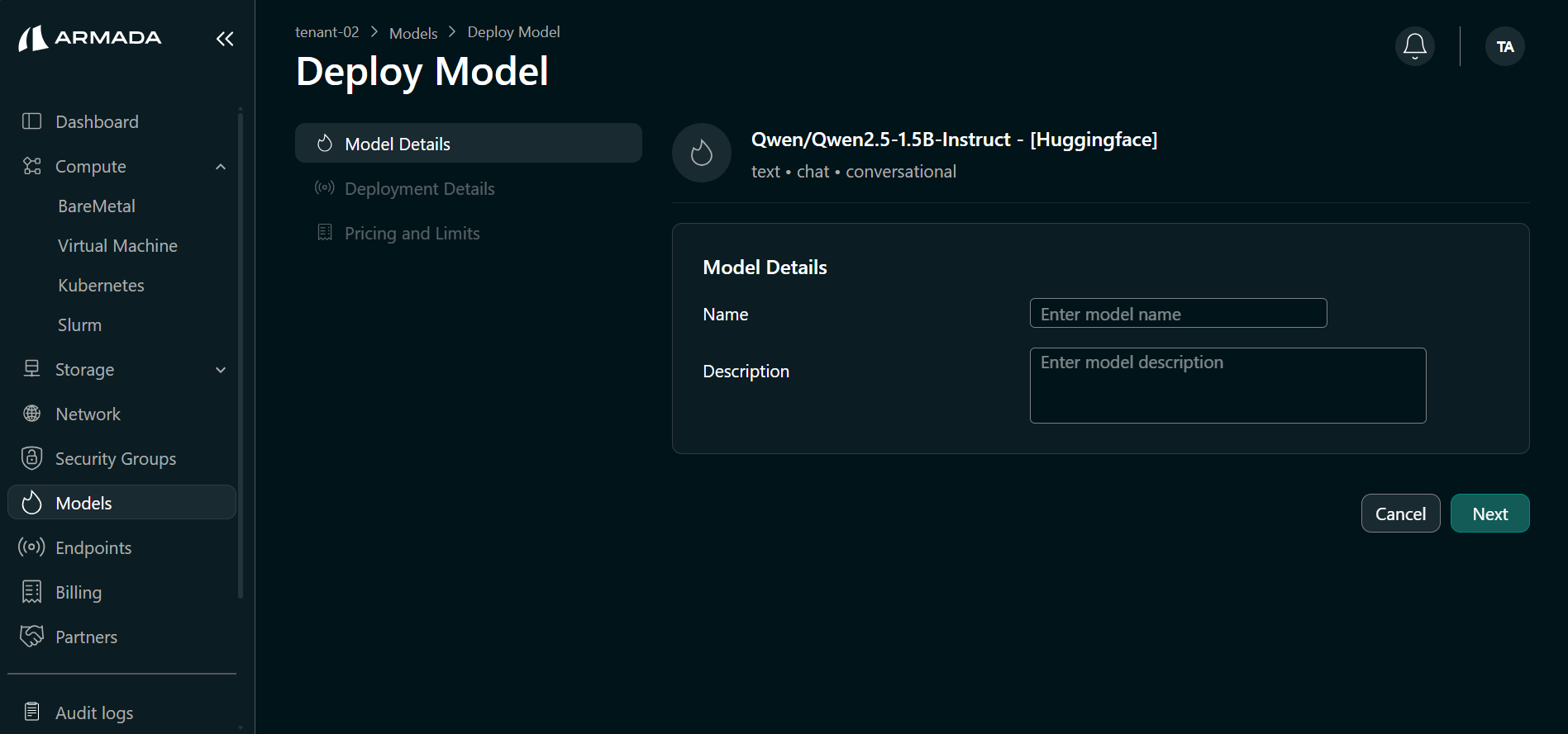 Configure Model