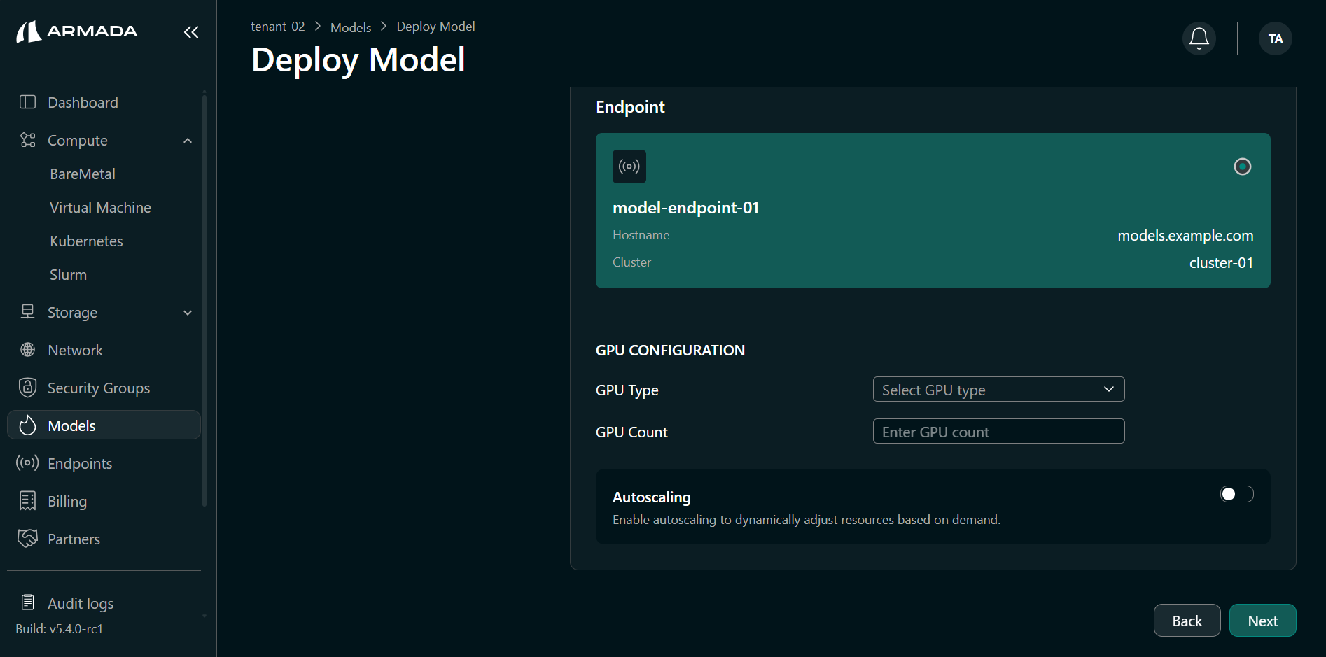 Select Model GPU