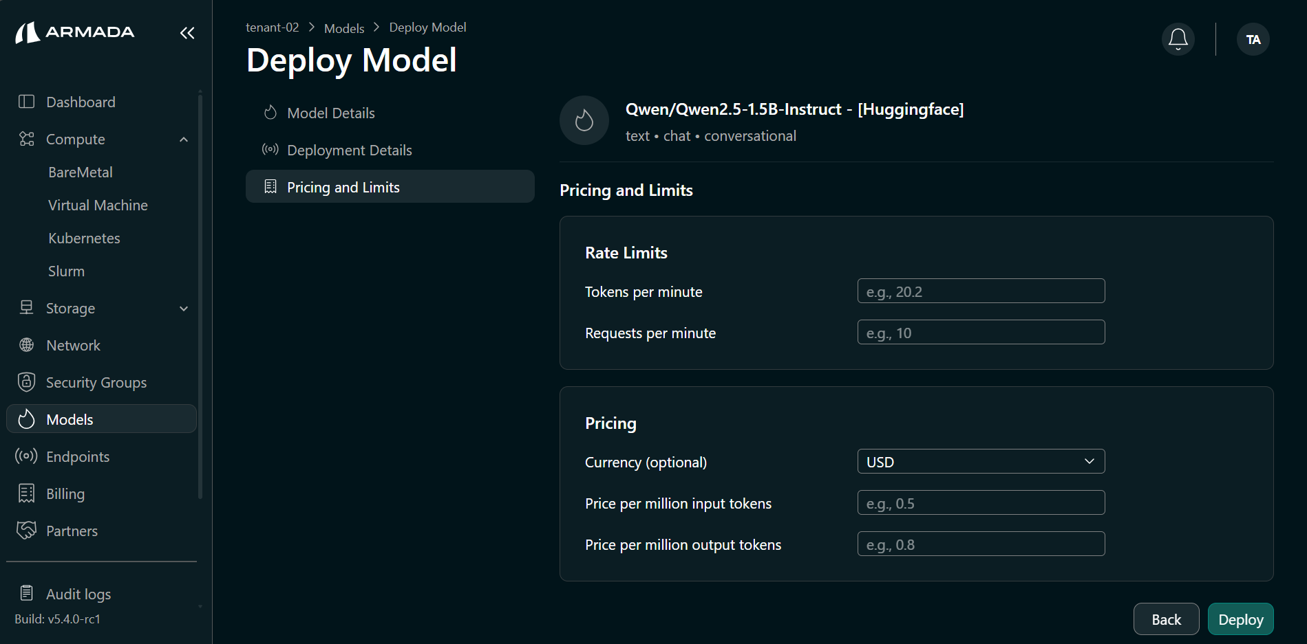 Model Rate Limit