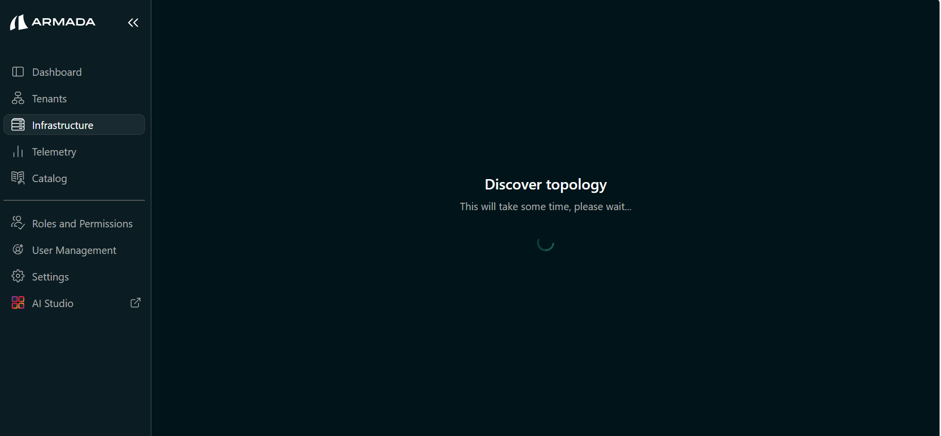 Topology discovery in progress