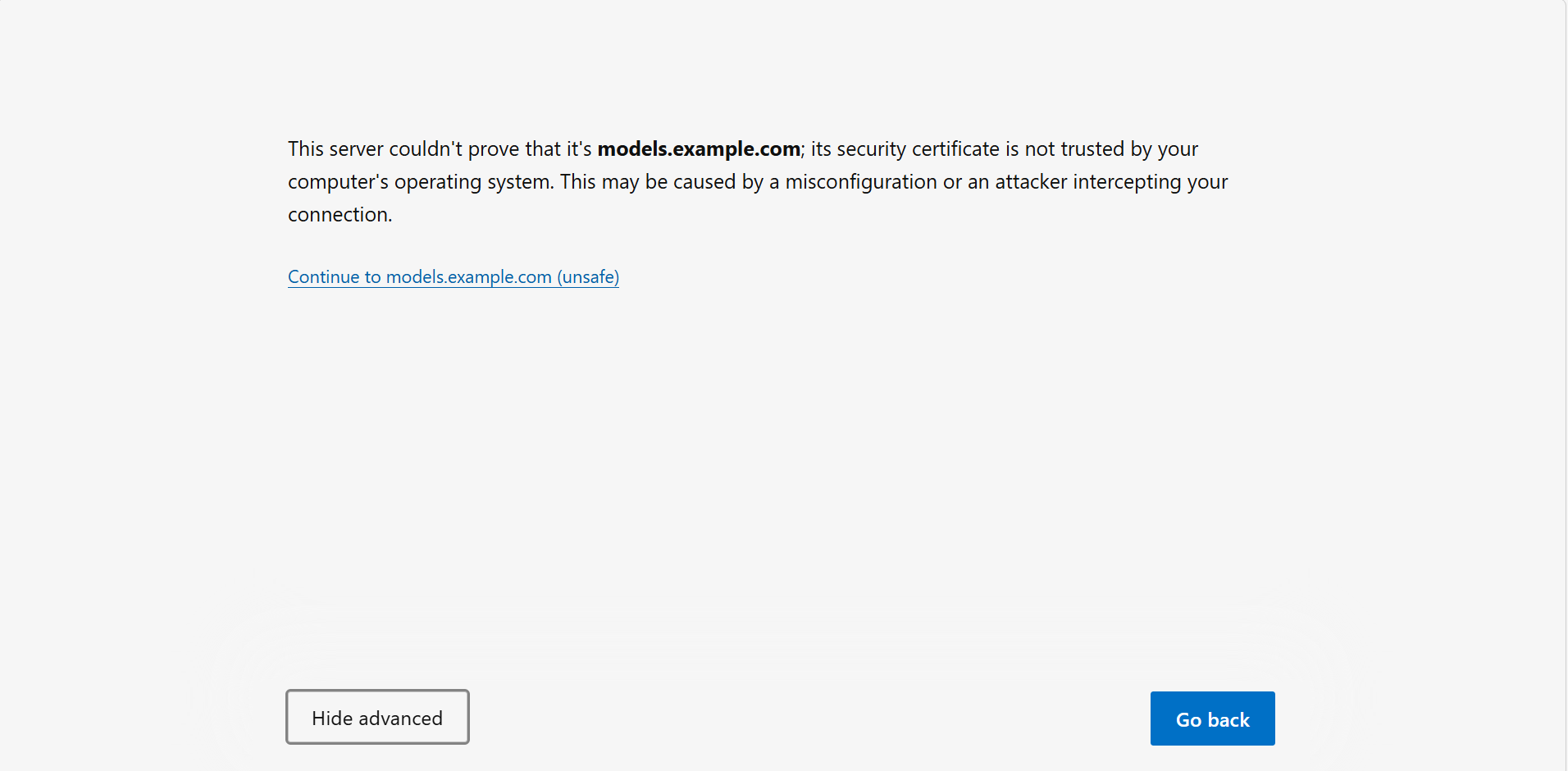 Browser Advanced option