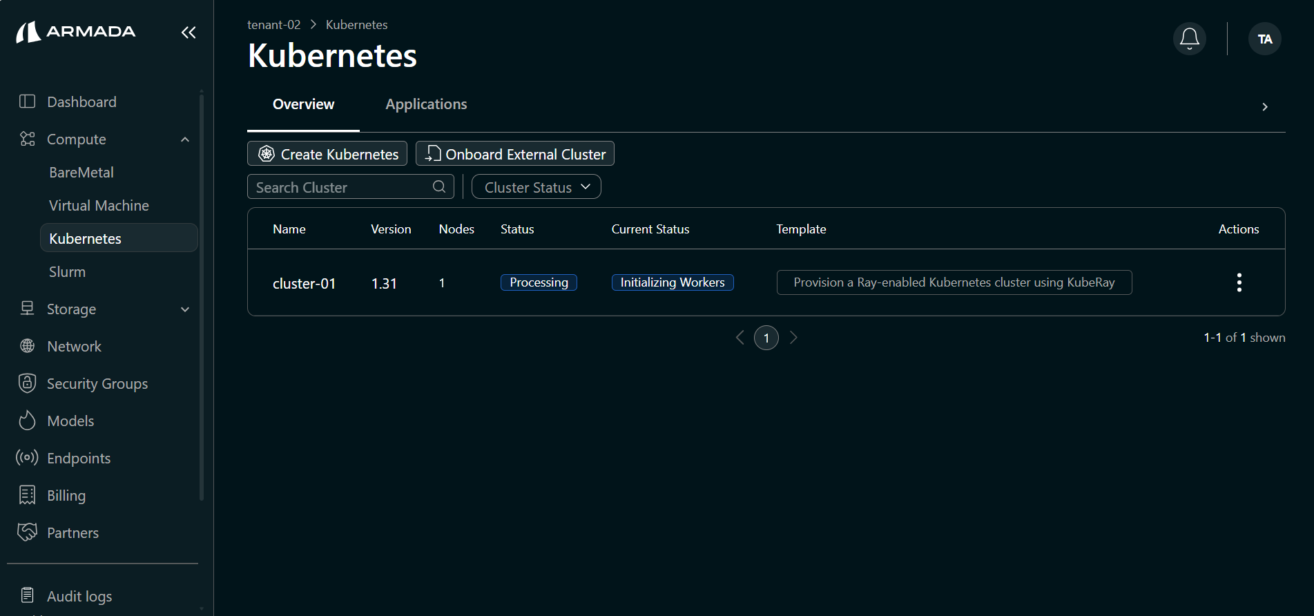 Cluster Initialize Worker State
