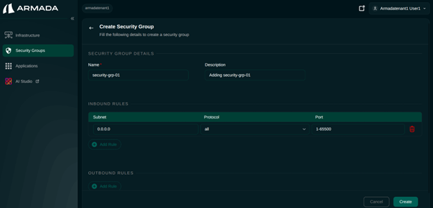Security Groups Add