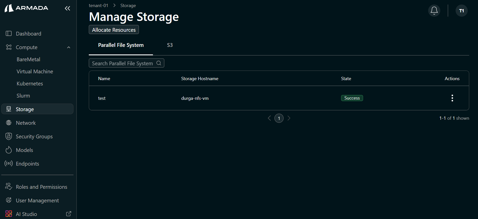 Storage tab