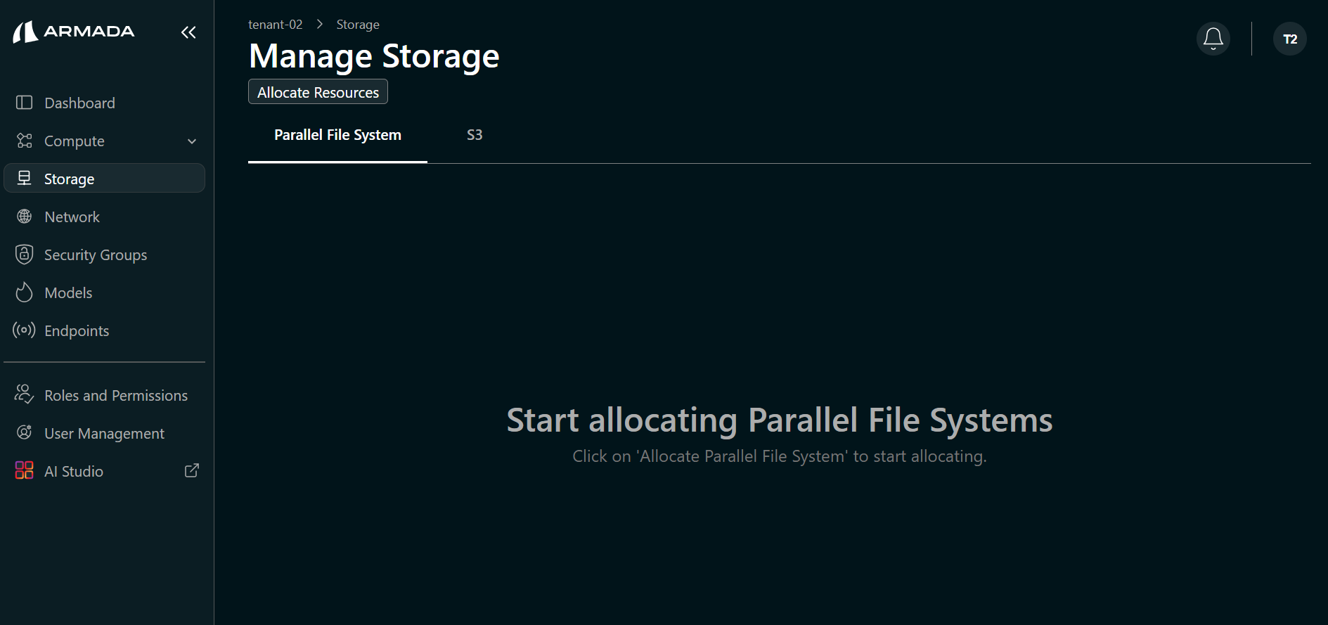 Storage list after deletion