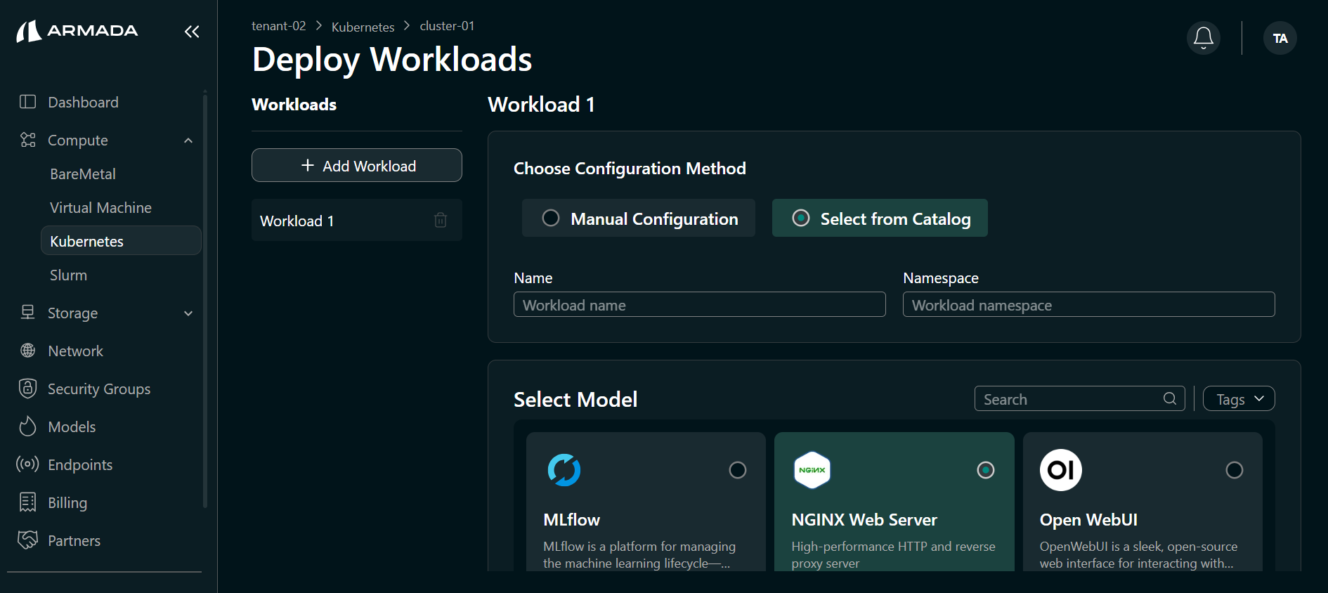 Workload info