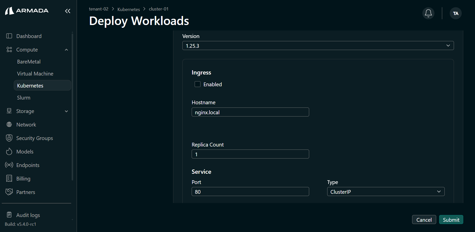 Nginx version